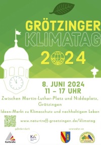 Werbeplakat Grötzinger Klimatag 2024